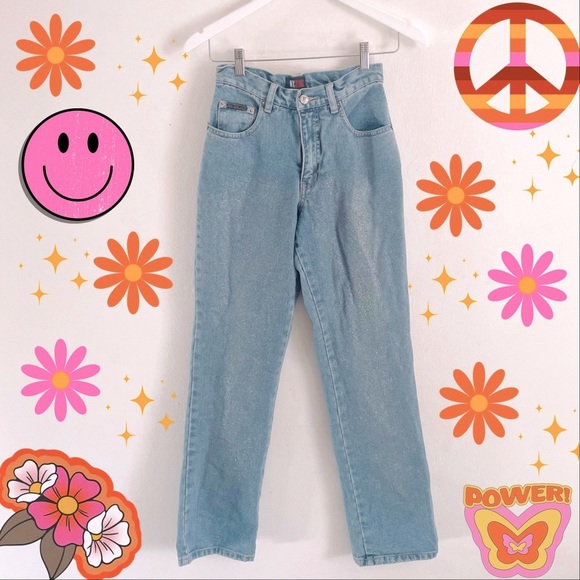 New York & Company Denim - BOGO NEW YORK & COMPANY // Vintage 90s Y2K Glitter Jeans